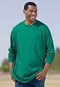 KingSize Big & Tall Lightweight Long Sleeve Pocket Tee