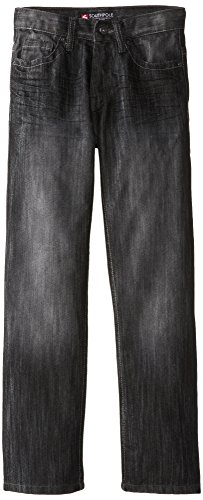 Southpole - Kids Big Boys' Regular Straight Fit Denim Pant In Streaky Fabric