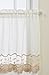 Lorraine Home Fashions Seville Tier Curtain Pair, 60 by 24-Inch, Ecru