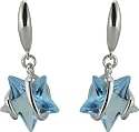 R&T - 50931 - Boucles d'Oreilles Femme - Argent 925/1000 - 2.30Gr - Oxydes de Zirconium Etoiles Bleues