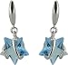 R&T - 50931 - Boucles d'Oreilles Femme - Argent 925/1000 - 2.30Gr - Oxydes de Zirconium Etoiles Bleu