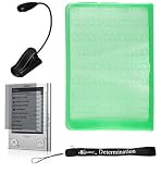 Sony Reader eBook Touch Edition PRS-600 Bundle Pack: Silicone Skin Cover Case, LED Light, and Screen Protector with Lint Cleaning Cloth Includes 4-Inch eBigValue TM Determination Hand Strap