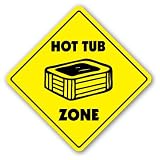 HOT TUB ZONE Sign new caution xing party spa gift 411nSHdCo1L. SL160 HOT TUB ZONE Sign new caution xing party spa gift