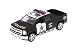 Kinsmart 2014 Chevy Silverado Police Pick-Up, Black & White 5381DP - 1/46 Scale Diecast Model Toy Car
