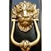 Brass Lion Statue Prime Minister Door Knocker Sculpture .(The Digital Angel)