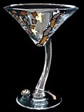 Man-O-Man Design - Hand Painted - Sexy Martini - 7 oz. (curved stem)