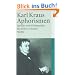 Schriften in den suhrkamp taschenb�chern. Erste Abteilung. Zw�lf B�nde: Band 8: Aphorismen. Spr�che und Widerspr�che. Pro domo et mundo. Nachts: ABT I / BD 8 (suhrkamp taschenbuch)