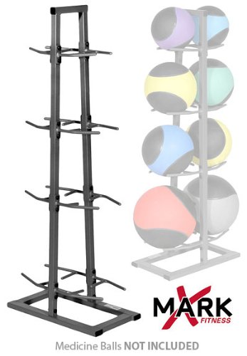 XMark Fitness Eight Position Medicine Ball Rack