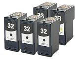 3 Black + 2 Colour Remanufactured LEXMARK No 32 / 18C0032 + No 33 / 18C0033 5pk Printer Ink Cartridges for LEXMARK Printers X / Z / P Series P4350 P6250 P6350 P915 P4330 X5250 X3330 X5450 X3350 X5270 X5470 X7170 X7350 X8350 Z818 Z815 Z816 P-4350 P-6250 P-6350 P-915 P-4330 X-5250 X-3330 X-5450 X-3350 X-5270 X-5470 X-7170 X-7350 X-8350 Z-818 Z-815 Z-816 Black / Tri-Colour Cartridge 5pk