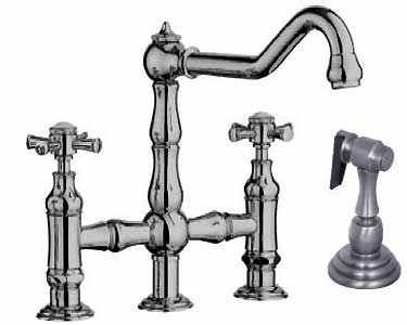 Watermark 206 7 6 Orb Oil Rubbed Bronze Bridge Kitchen Faucet W