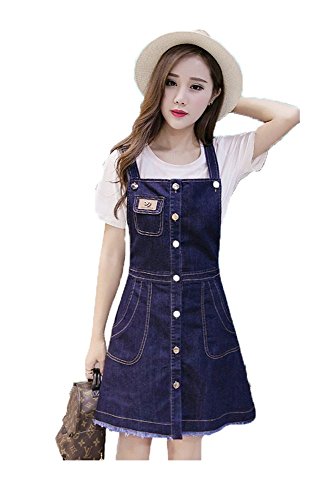（チチ）TiTi Fashion デニムサロペット★デニム　サロペット　スカート　ジーンズ　サスペンダー　デニムサロペット　デニムスカート　レディース　　オーバーオール　 C257