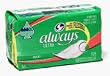 Always Thin Ultra, Regular With Wings- 36 wipes/6Pk