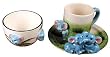 ZooBuds Hand Painted 3-Piece Elephant Design Breakfast Set