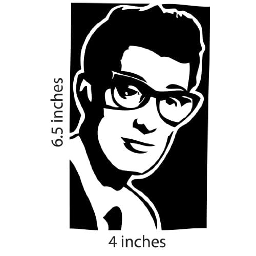 BUDDY HOLLY Sticker Cut Vinyl Decal