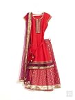 Stylish Kurta And Lehnga Set-Red-12