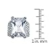 Large Elegant White Gold CZ Cocktail Ring by VictoriasJewelry