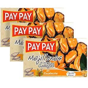 3-Pack Mussels in Salsa ( Mejillones en Escabeche) by Pay Pay