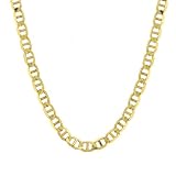 14k Gold Men's 3.2mm 14k Gold Men's 3.2mm Mariner Chain Necklace, 24"