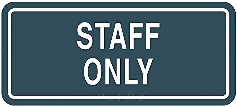 Intersign - CTP-CR49(S29)SO - Common Room Sign, Staff Only, 4in.Hx9 in.W