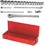 Williams WSH-22TB 22-Piece 3/4-Inch Drive Socket and Drive Tool Set with Tool Box