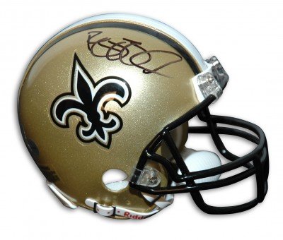 Reggie Bush Autographed/Hand Signed New Orleans Saints Mini Helmet