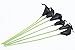 10pcs Calla Lily Bridal Wedding Bouquet Head Latex Real Touch Flower Bouquets (KC58 Black)