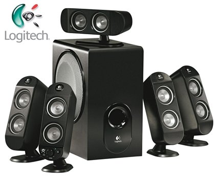 Logitech X-530 5.1 Surround Sound Speaker System with FDD2 Technology and Dynamic Real-Time Bass EQ