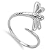 Sterling Silver Women's Simple Dragonfly Ring Classic 925 Band 19mm Sizes 3-13 HOLIDAY DEALS 2016