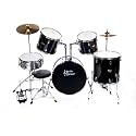 AB 5 Piece Drumset With Hi Hat & Crash/Ride Cymbals, Hardware, and Throne - Blue