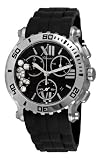 Chopard Women's 288499-3016 R Happy Sport Chronograph Rubber Black Dial Watch