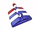 40pc Plastic Children Hanger Assorted Colors, Blue,Red,White, 11