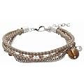 Fossil Damen-Armband Seidenband Glasperlen 18+4 cm JF86964040