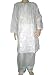 Anti-flash White Thread Embroidered Cotton Girls Salwar Kameez India