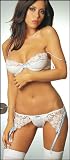 Lace Bra/Garterbelt/Stockings Lingerie Set