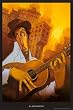 (24x36) Justin Bua El Guitarrista Art Print Poster