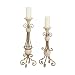 Kichler Lighting 78093 Venezia Burnished Silver and Antique Marble Candlesticks, Set of Two
