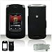 Soft RUBBER FEEL Case Cover for Motorola V8 V9m CDMA RAZR 2 RAZR2 Protective Cell Phone Hard SNAP-ON (optional Belt Clip)