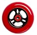 Phoenix 3-Spoke Wheel Red-Black 100mm