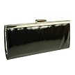 Black Patent Frame Clutch