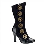 Women's Demonia TESLA 108 Steampunk Mid Caft Boots