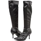 Classified Dune Knee-High Boots 6 Black