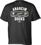 Anaheim Mighty Ducks -Black- Logo History T-Shirt