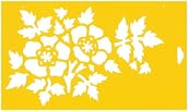 30cm x 17.5cm Reusable Flexible Plastic Stencil for Cake Design Decorating Wall Home Furniture Fabric Canvas Decorations Airbrush Drawing Drafting Template - Strawberry Flower Flowers Leaves Leaf
