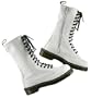 Dr. Martens 1B99, 14 Eyelet, Womens Napa Leather Boots, White (UK 5 US Womens 7)