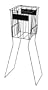 Generic Tennis Ball Professional Hopper With Handles That Lock Into Standing Legs
