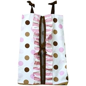 My Baby Sam Baby Love Diaper Stacker, Pink