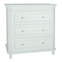 Classic Shabby Chic 3 Drawer Chest Sour Cr&egrave;me
