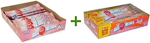 AIRHEADS CHANGEMAKER PINK LEMONADE 36/0.55oz, AIRHEADS BIG BAR 2in1 PINK LEMONADE &amp; ORANGE 24/1.5oz