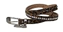 Leopard Print Diamante Studded Jeans Belt with Chain Charm -- SwankySwans