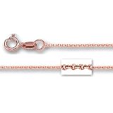 14K Rose Gold Cable Link Chain ( Width 1.1 mm)